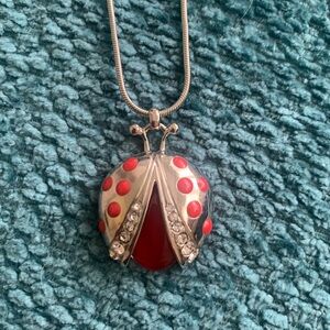 Lady bug Necklace Botanical #GARDEN CORE
